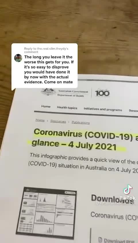 Australian Citizen Shows CV Death Numbers