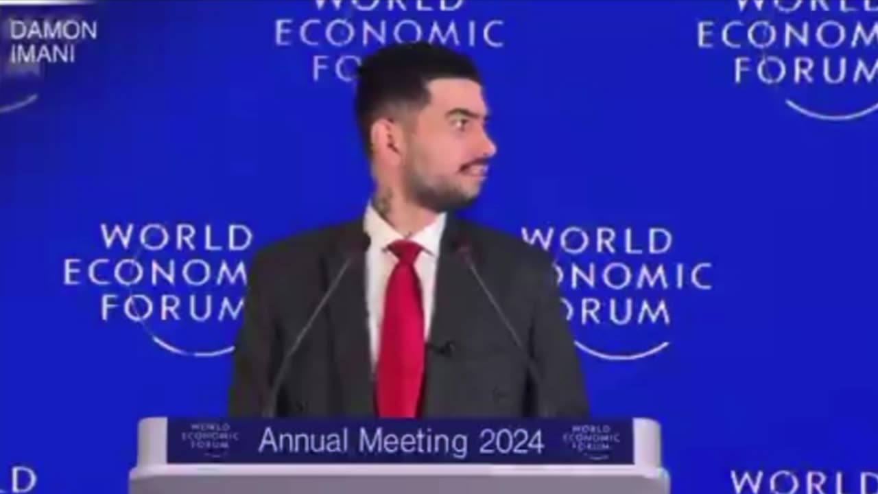Damon Imani does the unthinkable at WEF Davos 2024