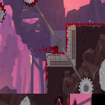 Completando nivel de cuchillas giratoreas #supermeatboyforever