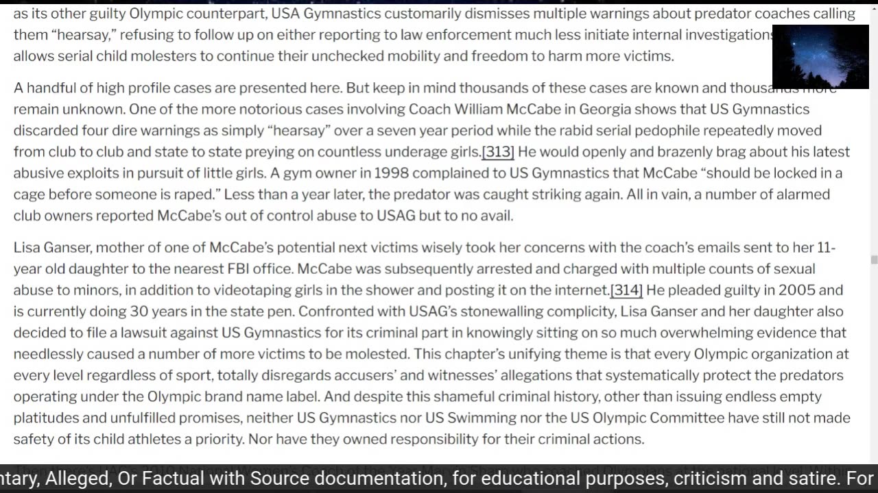 After Dark Thur Sep 7, 2023 US Olympics More High Profile Predator Cases+FBI Ted Gunderson SpeaksPt3