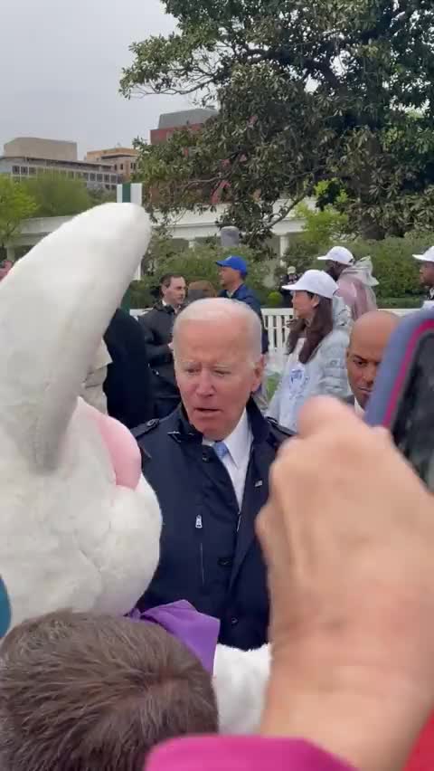 Easter Bunny STOPS Biden from Talking about Afghanistan and Pakistan