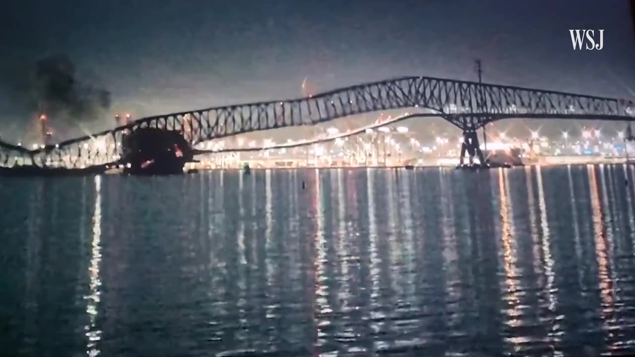 Watch: Baltimore Bridge Collapses After It Was Hit by Ship
