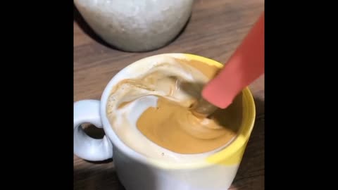 creamy coffee made at home ☕