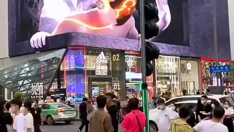 3D effect LED large screen advertising