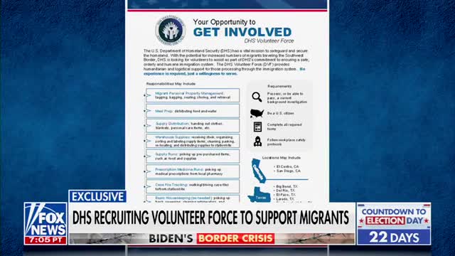 DHS Recruiting Volunteers To Do Chores For Illegals