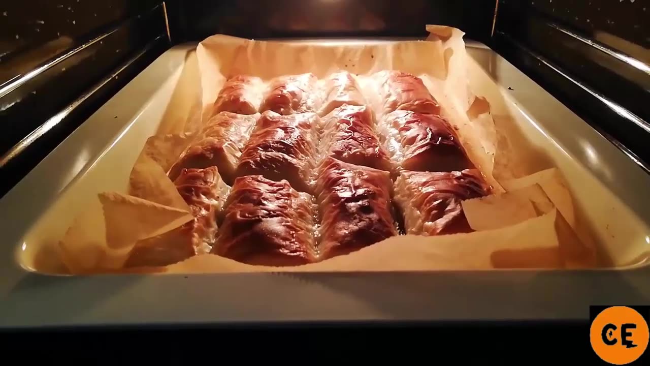 Savory Baklava Cheese Rolls