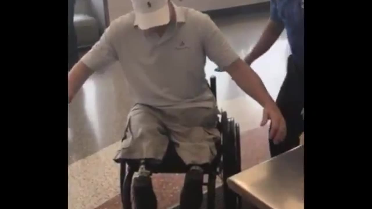 TSA will do this invasive search of a Purple Heart, triple amputee...