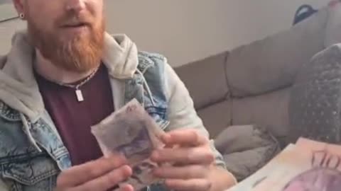 Woman takes man's money