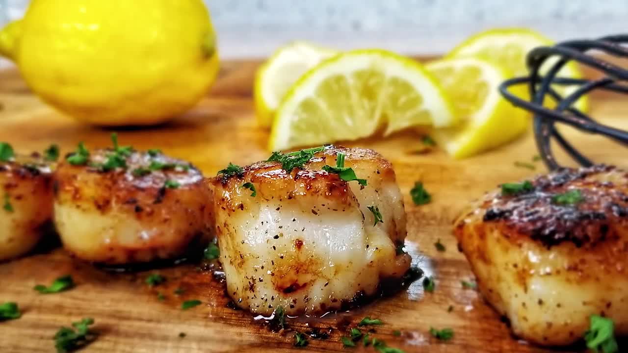 BUTTERED GARLIC SCALLOPS RECIPE