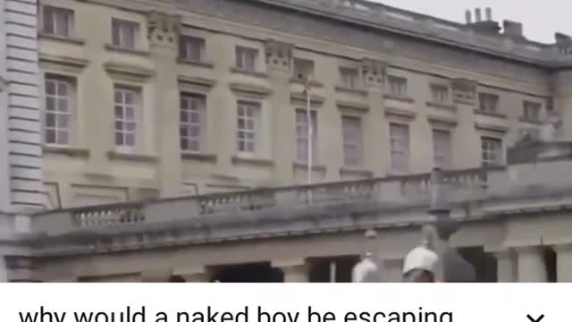 Naked Boy Escaping Buckingham Palace