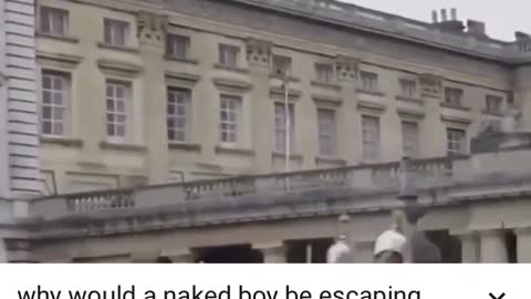 Naked Boy Escaping Buckingham Palace