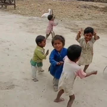 Village kids dancing movement