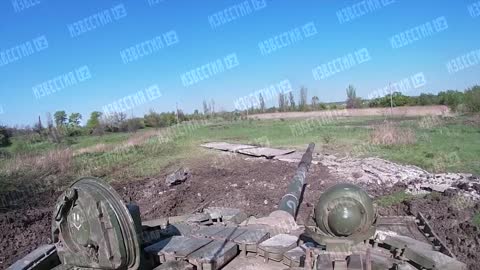 Russian tank in the Popasnaya area. This crew also took part in the storming of Mariupo