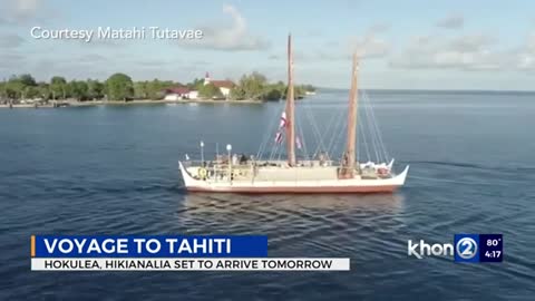 Hōkūleʻa and Hikianalia to arrive in Tahiti