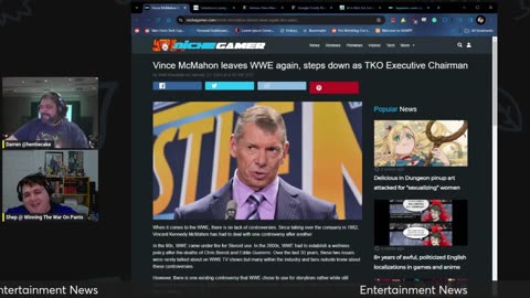 the Geek Posium Vince McMahon Resigns, AGAIN