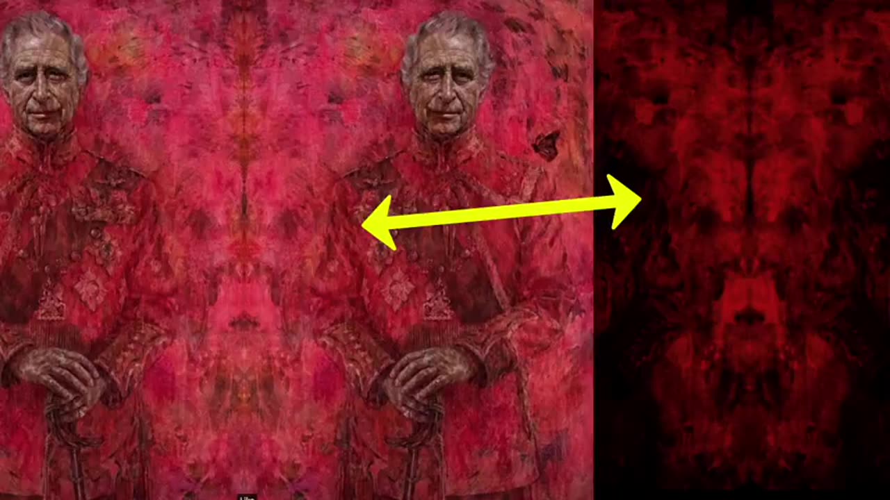 King Charles III Demonic Portrait