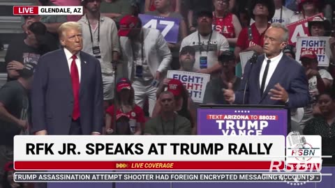 RFK, JR. - Speaking at the TRUMP RALLY in Glendale, AZ on 8/23/24