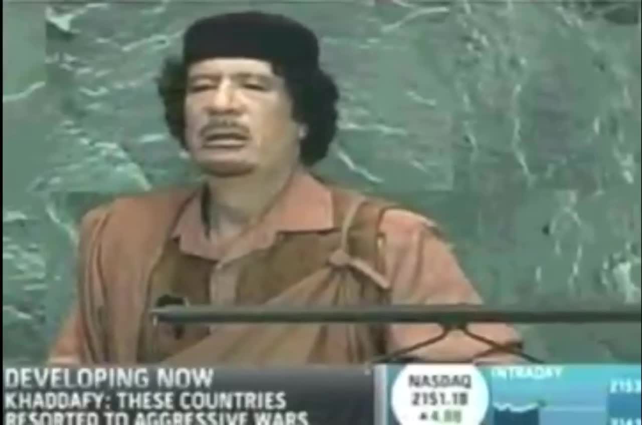 Muammar Gaddafi - Lab Manipulated Viruses & Vaccines - Excerpt from Speech to United Nations 2009