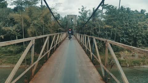 Terrible suspension bridge