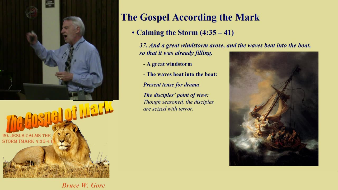 20. Jesus Calms the Storm (Mark 4:35-41)