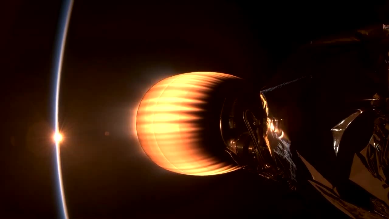 SPACEX FALCON 9's Second stage during Orbit Sunset.