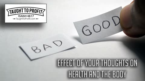 Effect Of Thought On Health And The Body
