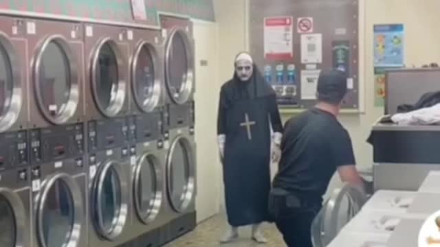 Laundry horror prank