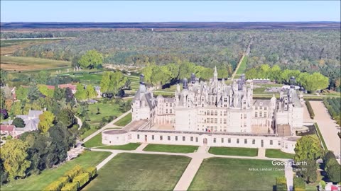 The Château de Chambord in Chambord, Centre-Val de Loire, France,