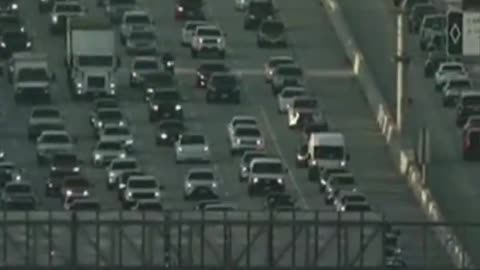 Here's a look at LA traffic along the 405 Freeway near West Los Angeles ahead