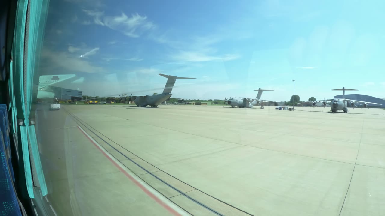 A400 taxiing at RAF Brize Norton