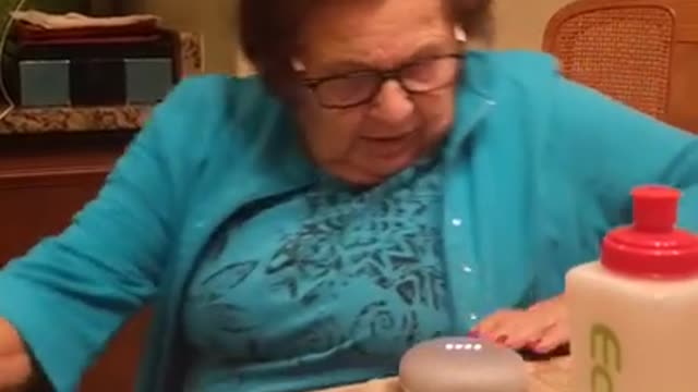 Italian Grandmother using google home