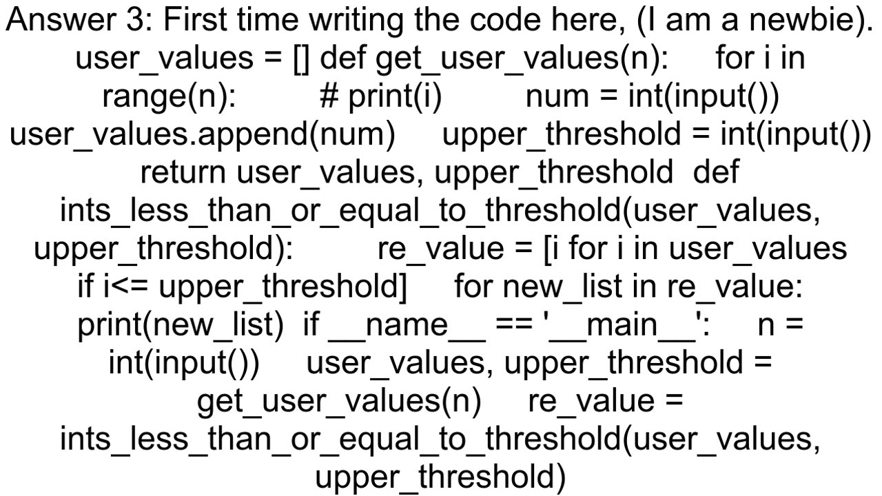 LAB Output values in a list below a user defined amount