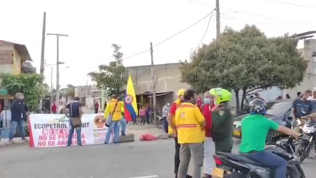 El paro continĂșa: manifestantes se toman la Zona Industrial de Mamonal