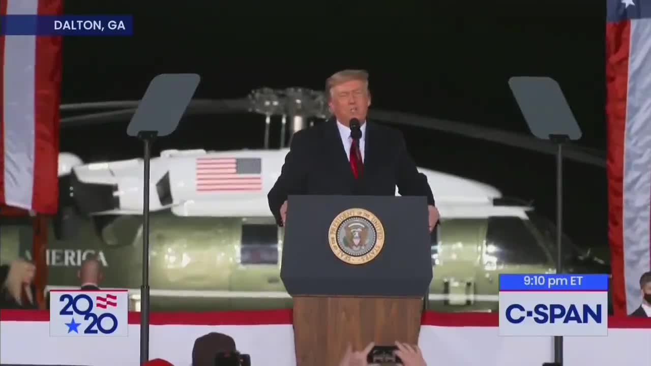 President Trump in Georgia: "That Was a RIGGED Election"