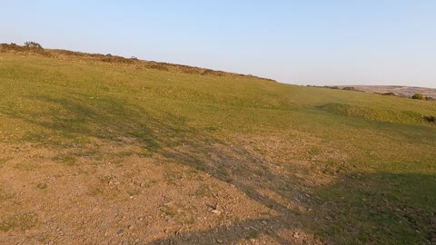 Hiking in Dartmoor on sunny day