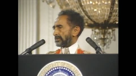 Emperor Haile Selassie arrival for visit to the White House