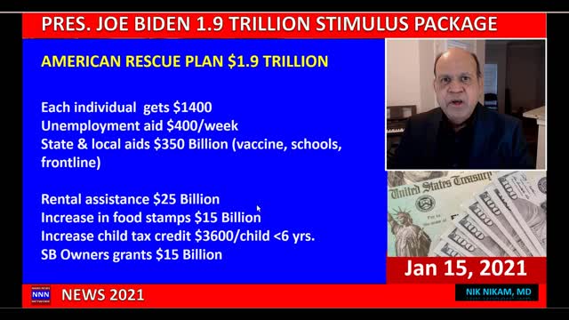 Pres. elect Joe Biden - American Rescue Plan - $1.9 Trillion dollar