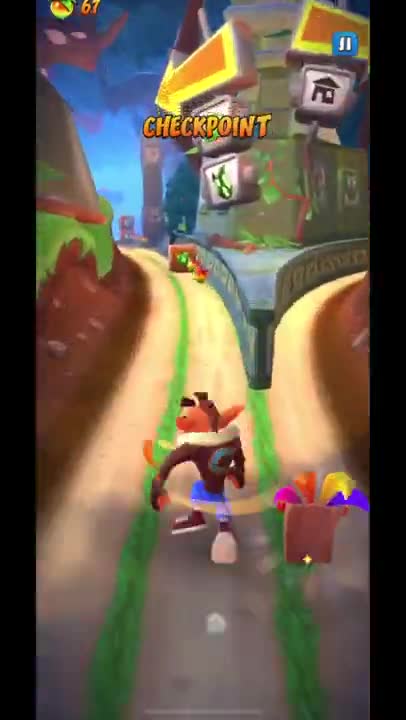 Biker Crash Bandicoot Skin Gameplay - Crash Bandicoot: On The Run!
