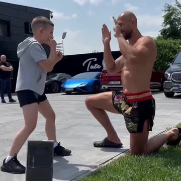 Training with my friend, Andrew Tate!