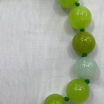 Handmade + Knotting Unique 30” Necklace with Jade Beads, Jade Cross Pendant