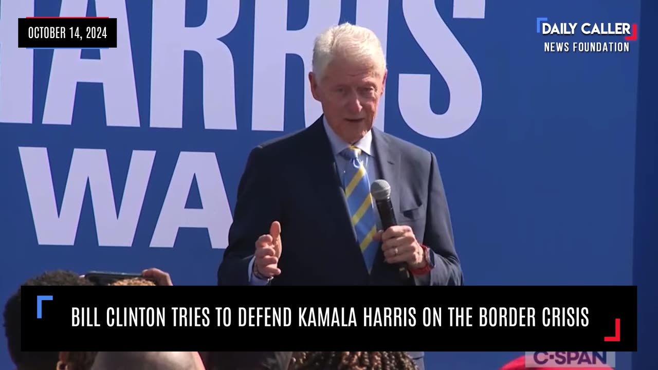 Bill Clinton Tries To Defend Kamala On The Border