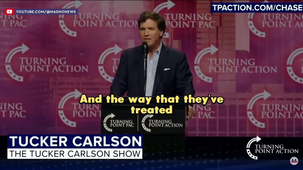 Tucker Carlson got a standing ovation at the Trump rally