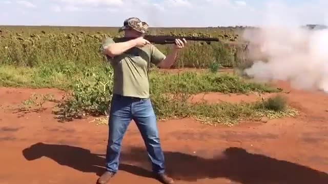 Gun and fire