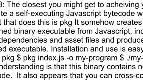 How to compile nodejs