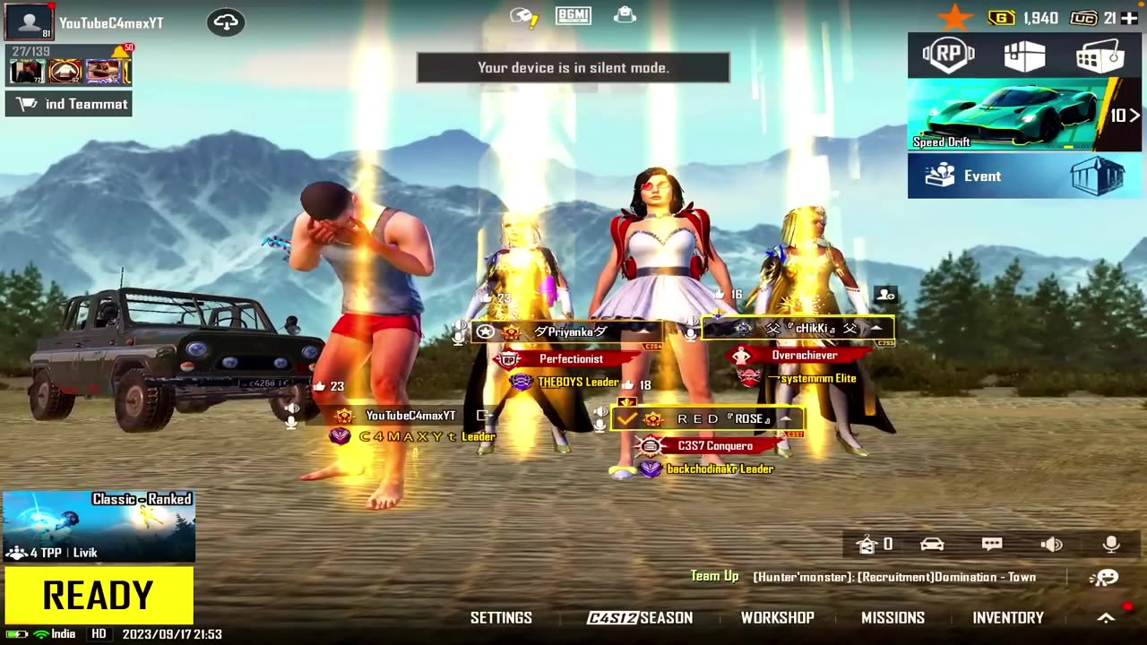 🔥Challenged 3 Cute Pro Toxic Girls for 1V3 TDM😈🥵_