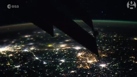 Northern lights as seen from space – timelapse video