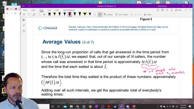 Calculus 2 - Section 8-5 - Deriving the mean of a probability Density Function