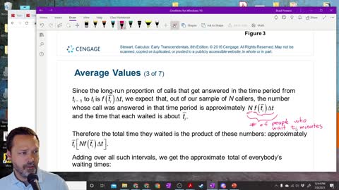 Calculus 2 - Section 8-5 - Deriving the mean of a probability Density Function