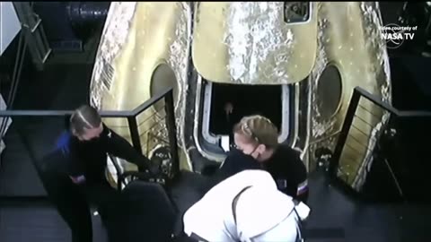 SpaceX Crew-6 recovery operations and astronauts egress