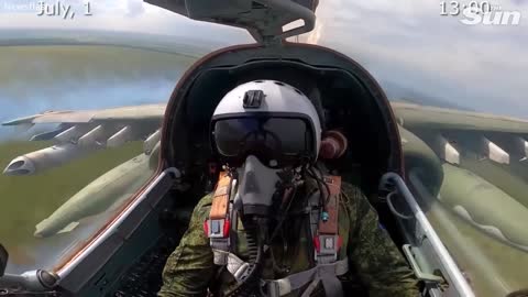 Russian fighter jets swarm after Ukrainian targets